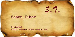 Sebes Tibor névjegykártya